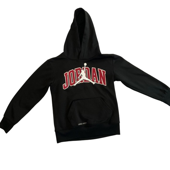 Jordan Other - Jordan Therma-FIT Pullover‎ Hoodie Black Jumpman Logo Kids Activewear 8-10yrs